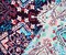 Purple-Aqua-Multi Poly Aztec Printed Momie Georgette Crepe Woven Fabric By the Yard